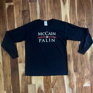 VINTAGE McCain Palin campaign l/s